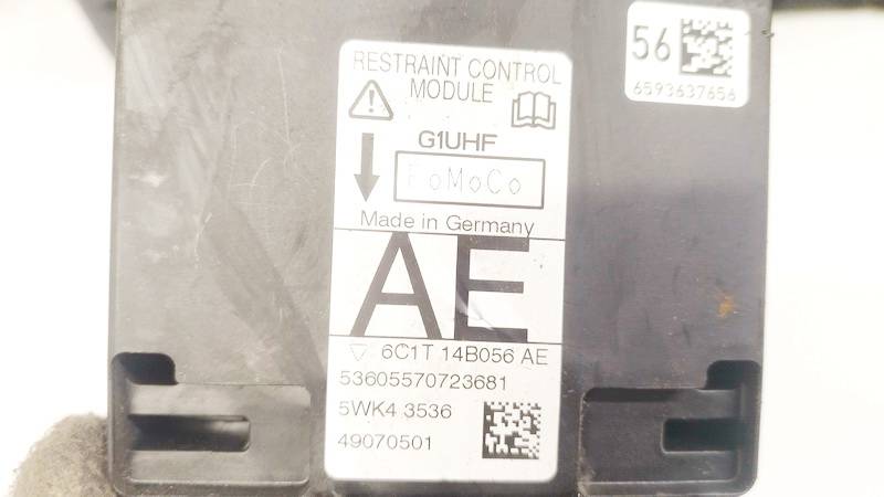 6C1T14B056AE Ford Transit 2007 Steuergerät ECU Modul Airbag steuergerät - Thumbnail 3