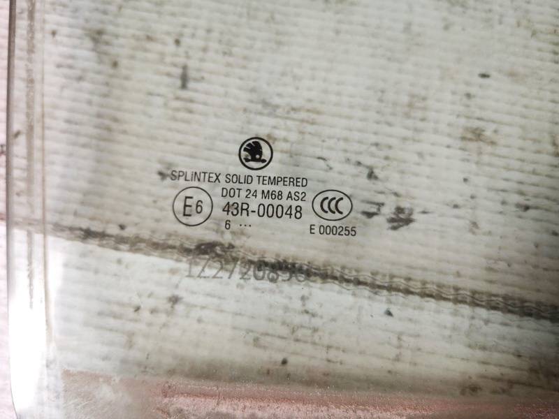AS2 Skoda Octavia 2006 Door-Drop Glass - REAR RIGHT - Thumbnail 2