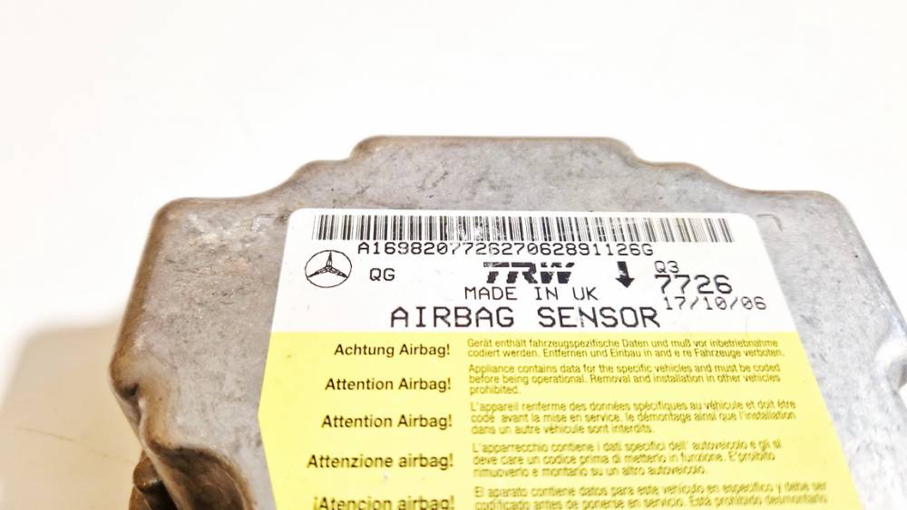 A1698207726 Mercedes-Benz B-CLASS 2006 Komputer SRS airbag – moduł sterujący poduszek powietrznych - Thumbnail 2