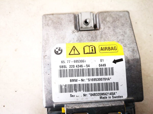 65776953007 BMW 5-Series 2005 Airbag crash sensors module - Thumbnail 2