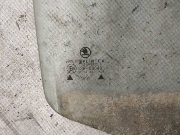 AS2 Skoda Octavia 2003 Door-Drop Glass - REAR RIGHT - Thumbnail 2