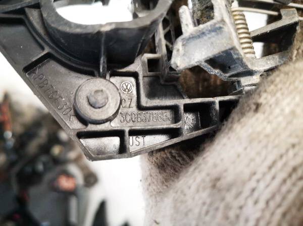 3C0837885J Volkswagen Passat 2005 Arrière Gauche Porte extérieure Poignée - Thumbnail 3