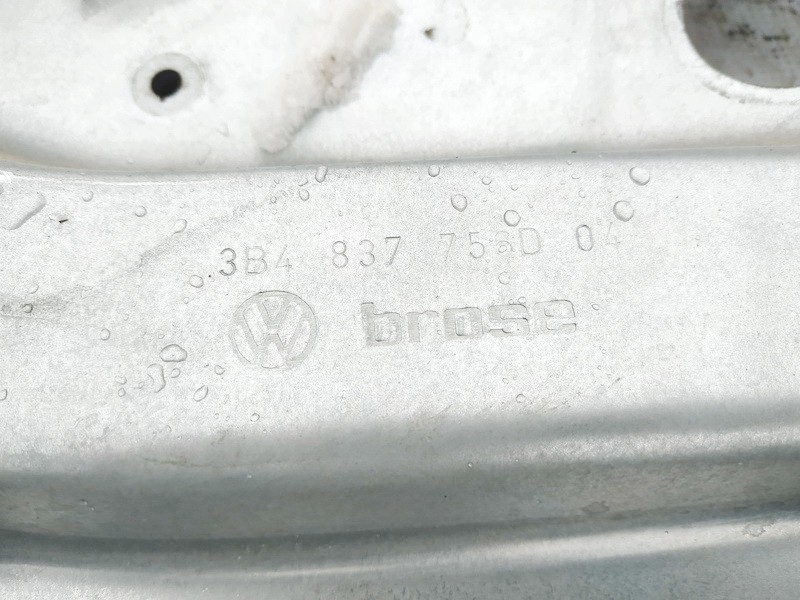 3B4837756D Volkswagen Passat 1999 Door winder mechanism (Window Regulator) - FRONT RIGHT - Thumbnail 3