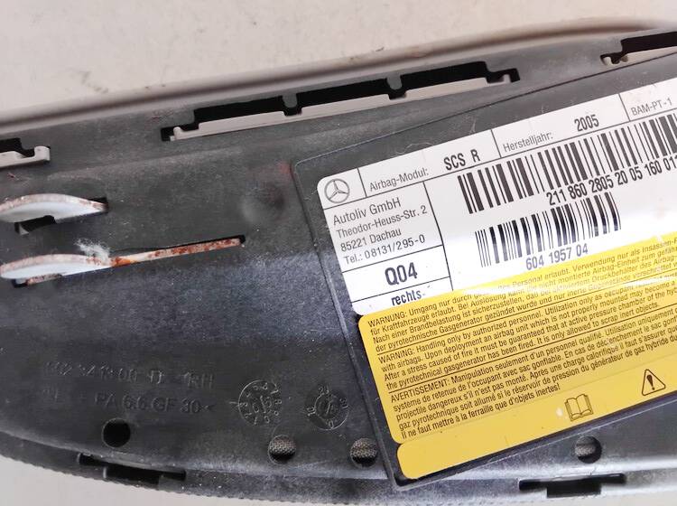 602341300D Mercedes-Benz E-CLASS 2003 Sedynes Airbag SRS - Thumbnail 2