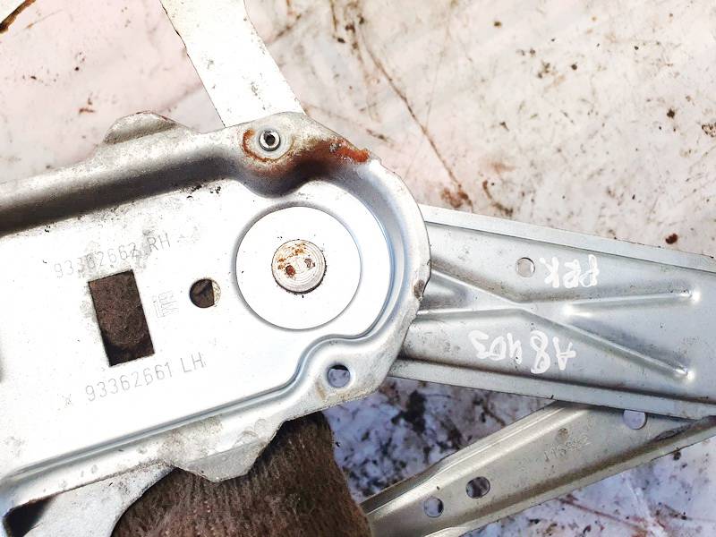 93362661 Opel Meriva 2004 Door winder mechanism (Window Regulator) - FRONT LEFT - Thumbnail 3