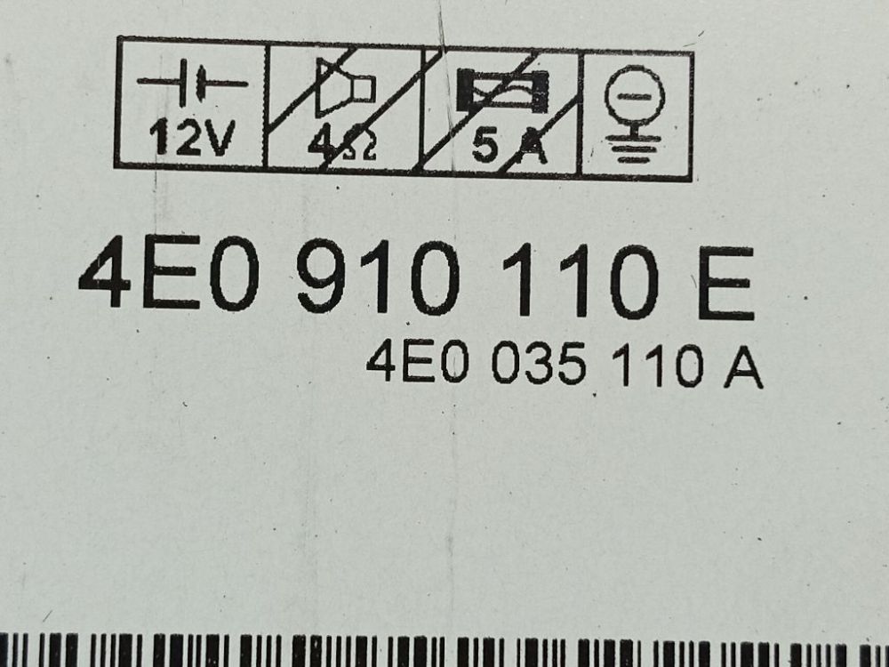 4E0910110E Audi A6 2008 Wechsler Changer - Thumbnail 4